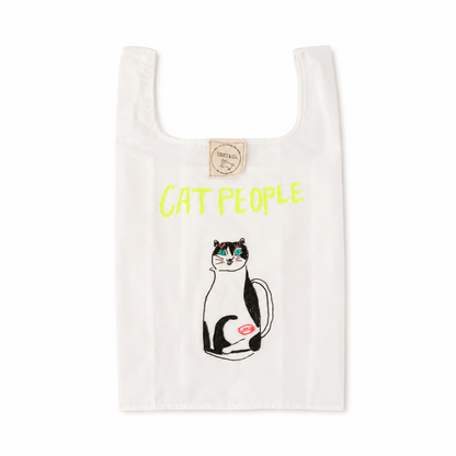 AT PEOPLE コンビニバッグ 猫ポット 手刺繍 一点もの UKIKI STORE