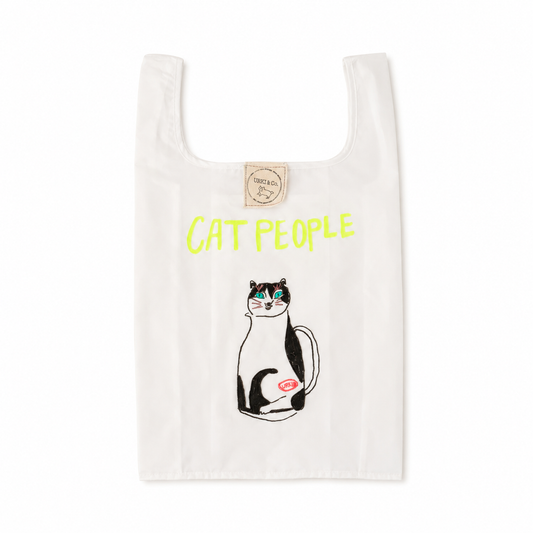 AT PEOPLE コンビニバッグ 猫ポット 手刺繍 一点もの UKIKI STORE