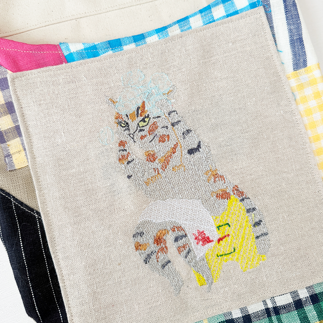 刺繍のウォールポケット｜SABONNE
