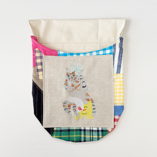 刺繍のウォールポケット｜SABONNE