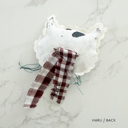BLACK & WHITE CATS｜ブローチ付きリバーシブル2WAYバッグ
