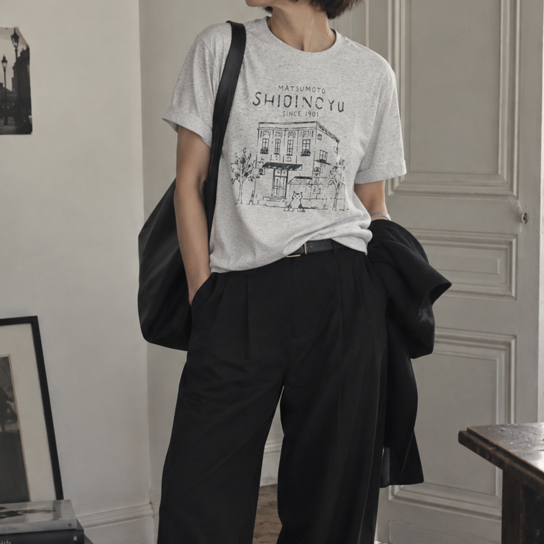塩井乃湯オフィシャルTシャツ｜DRAWING　（UNISEX Mサイズ）